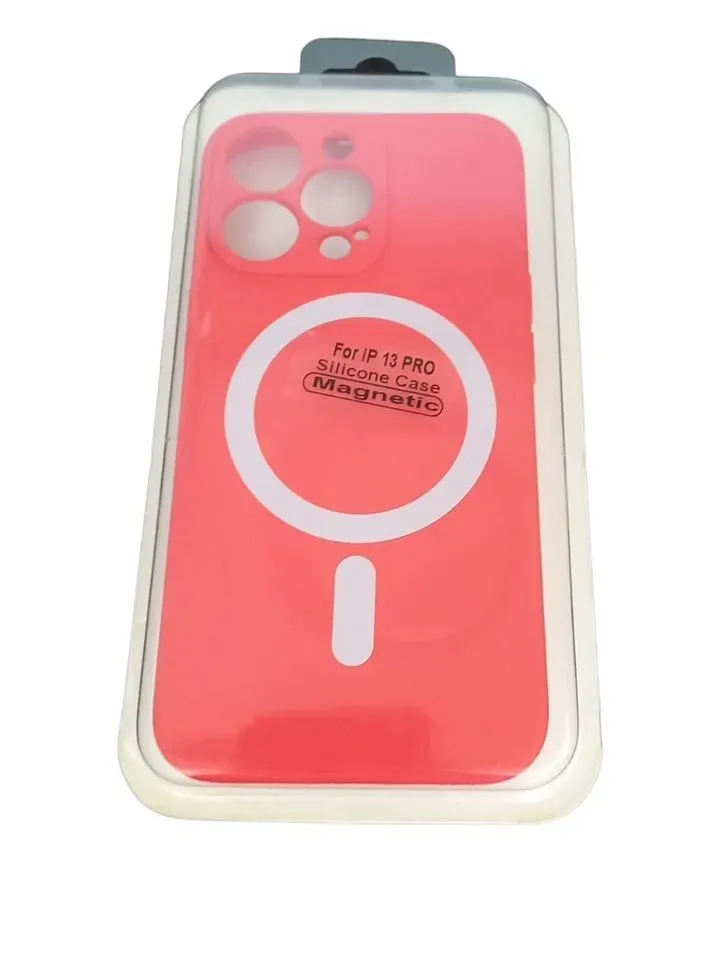 Forro Silicone Case Magsafe Iphone 13 Pro Rojo